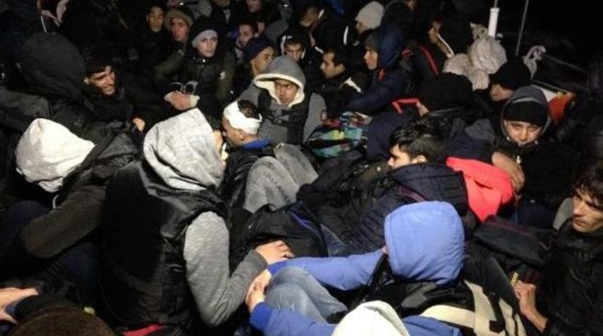 Didim Açıklarında 60 Suriyeli Kaçak Yakalandı