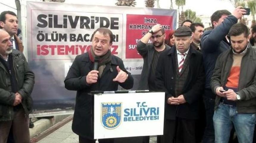 Silivri'de Termik Santrale Karşı 'serbest K&uuml;rs&uuml;'l&uuml; Tepkisi