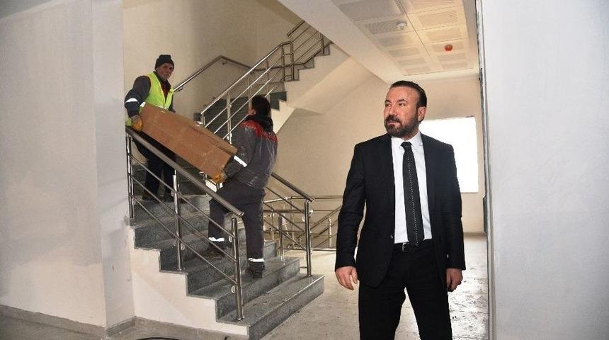 Başkan Doğan, Yurt İnşaatını Ziyaret Etti