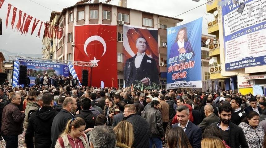 Başkan &Ccedil;er&ccedil;ioğlu, Karacasu&rsquo;da Temel Attı, M&uuml;jde Verdi