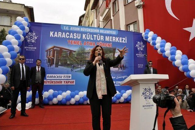 Başkan Çerçioğlu, Karacasu’da Temel Attı, Müjde Verdi