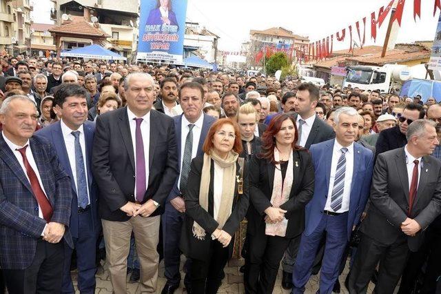 Başkan Çerçioğlu, Karacasu’da Temel Attı, Müjde Verdi