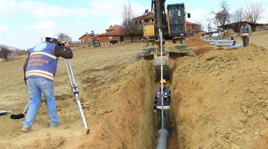 B&uuml;y&uuml;kşehir&rsquo;den &Ccedil;ivril&rsquo;de Alt Yapı &Ccedil;alışması
