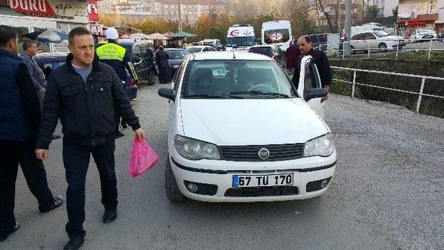 Otomobilin Çarptığı Yaya Yaralandı