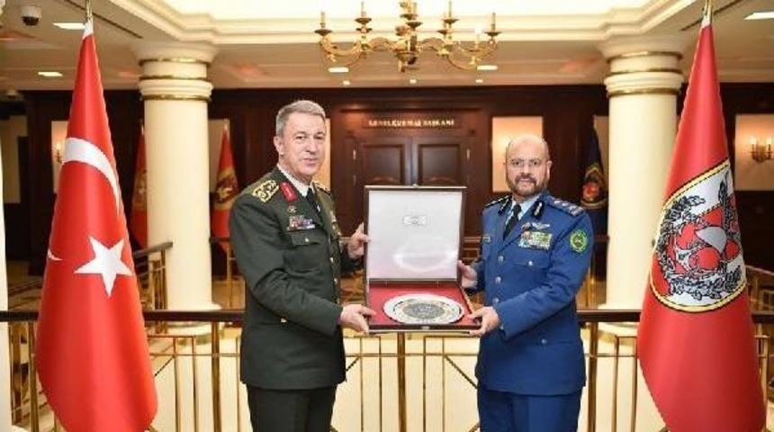 Hulusi Akar, Suudi Arabistan Genelkurmay Başkan Yardımcısı Fayyad Hamed Alruwaılı Ile G&ouml;r&uuml;şt&uuml;