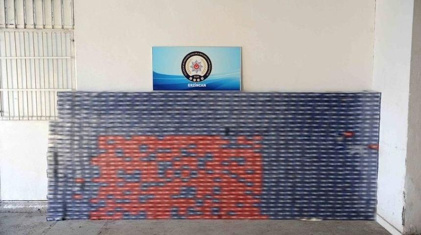 Erzincan&rsquo;da 12 Bin Paket Ka&ccedil;ak Sigara Ele Ge&ccedil;irildi