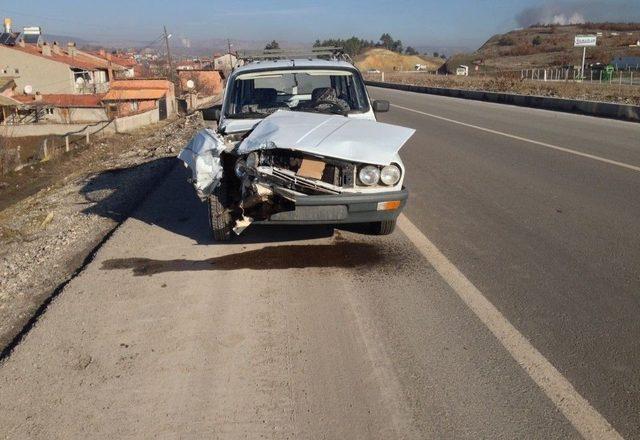 Trafik Kazası Güvenlik Kamerasında