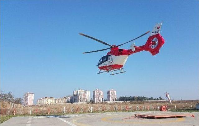 Ambulans Helikopter 11 Günlük Bebek İçin Havalandı