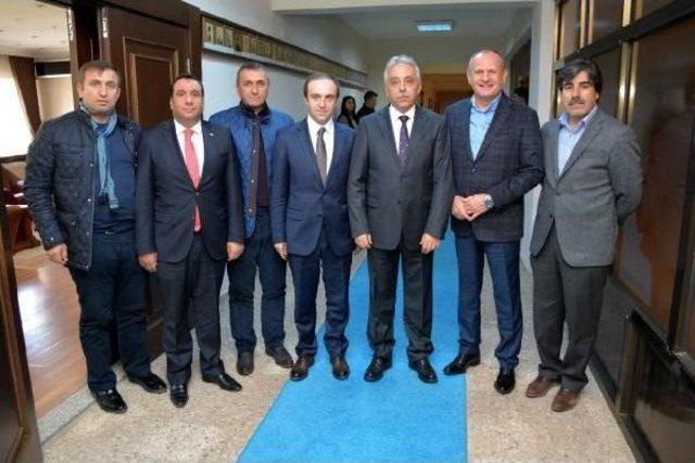 D&uuml;zce Belediye Başkanı Keleş ten Kayyum Başkan Epcim e Ziyaret 3