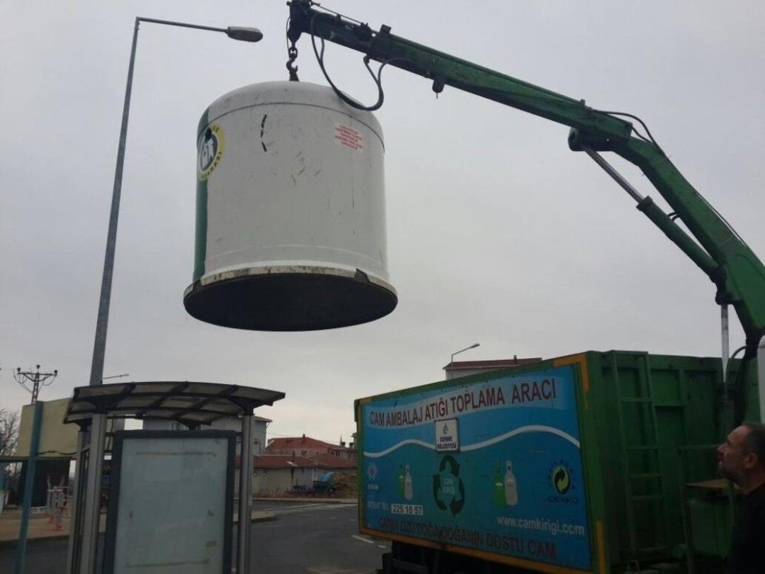 Kırklareli&rsquo;de Cam Atıklar Toplanmaya Başlandı