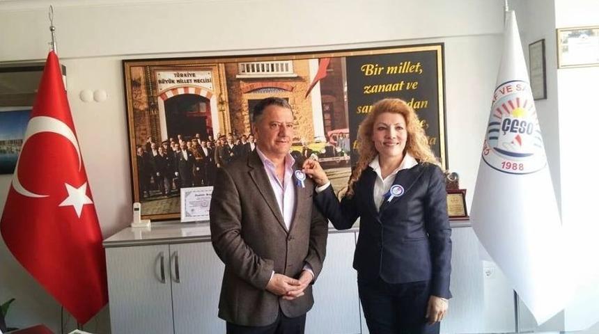 &Ccedil;eşme Vergi Dairesi M&uuml;d&uuml;r&uuml;nden Esnaf Odalarına Ziyaret