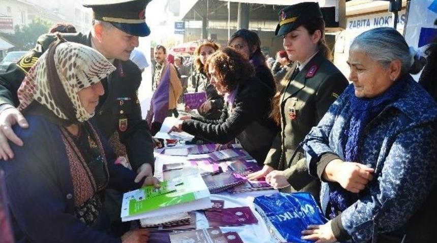 Milas&rsquo;ta Jandarma Ve Kadınlar El Ele