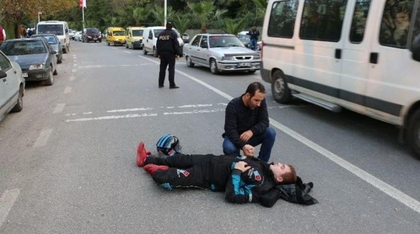 İlacını Almayı Unutunca Motosikletiyle Kaza Yaptı