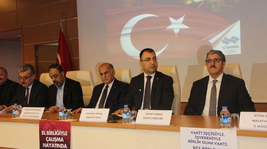 Malatya&rsquo;da &Ccedil;alışma Hayatında Milli Seferberlik Toplantısı Yapıldı