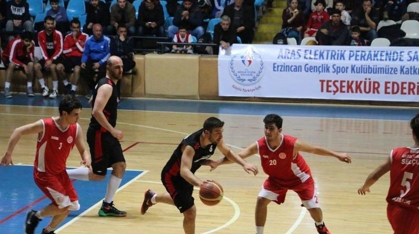 Erzincan Gen&ccedil;lik Basketbol Spor Kul&uuml;b&uuml;nden Farklı Galibiyet