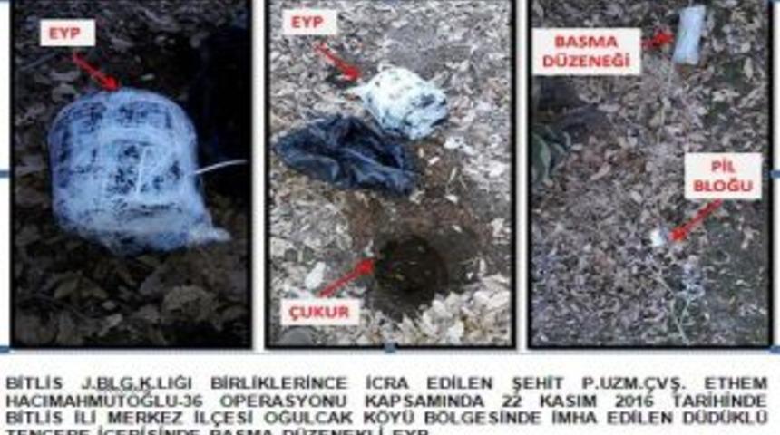 Bitlis'te El Yapımı Patlayıcı Imha Edildi