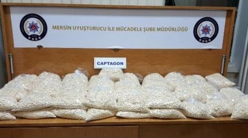 Mersin&rsquo;de 340 Bin Adet Uyuşturucu Hap Ele Ge&ccedil;irildi