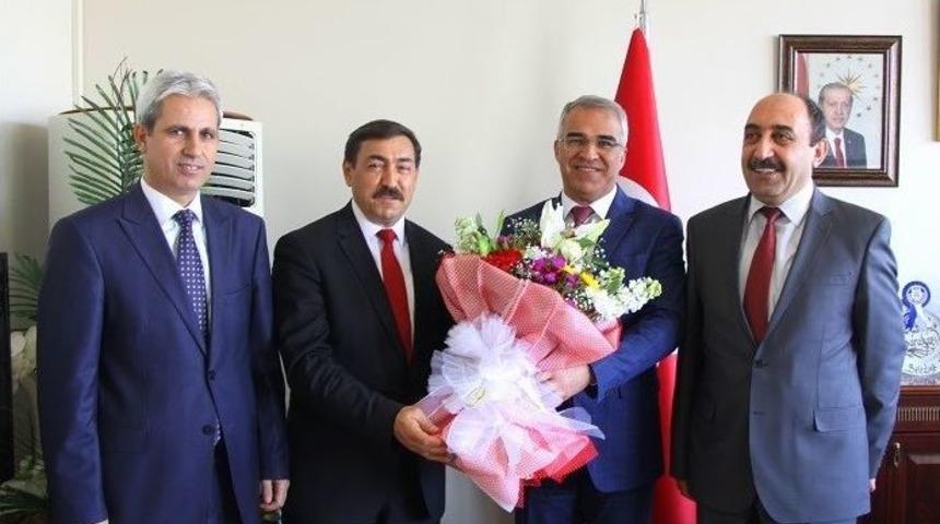 Başkan Barakazi&rsquo;ye Sivil Savunma G&uuml;n&uuml; Ziyareti