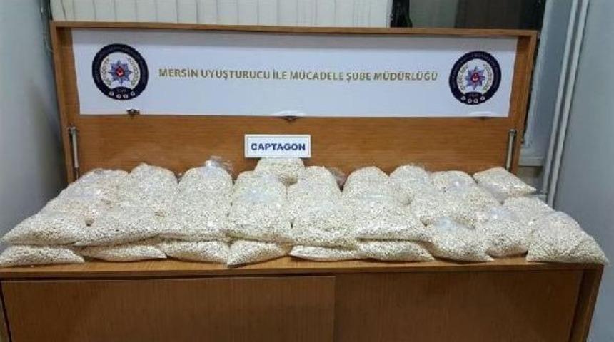 Mersin'de 340 Bin Adet Uyuşturucu Hap Ele Geçirildi