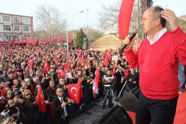 Chp’li İnce Çanakkale’de Mitinge Katıldı