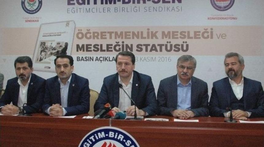 Eğitim-bir-sen&rsquo;den &lsquo;&ouml;ğretmenlik Mesleği Ve Mesleğin Stat&uuml;s&uuml;&rsquo; Raporu