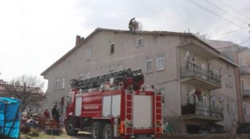 Hisarcık&rsquo;ta Baca Yangını Korkuttu