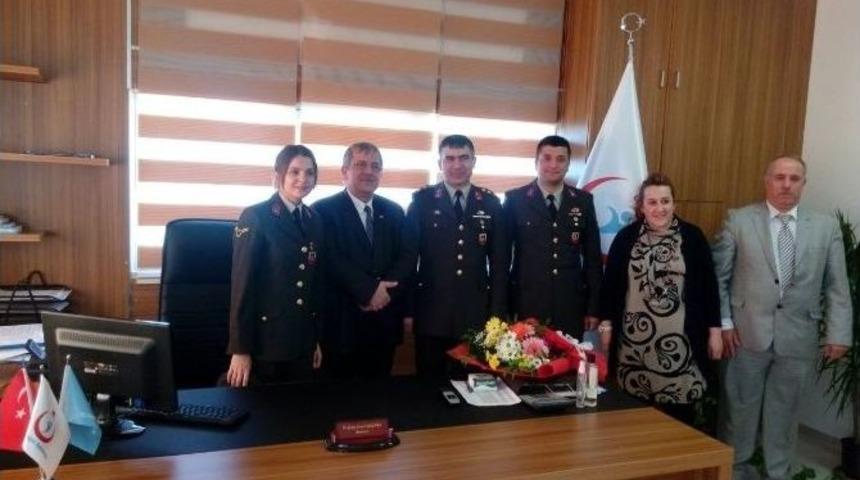 Jandarma Komutanından Diş Hastanesine Ziyaret