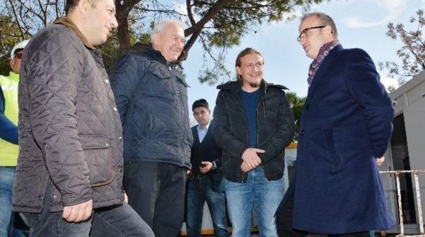 Turan, H&uuml;k&uuml;met Konağı İnşaatını Gezdi