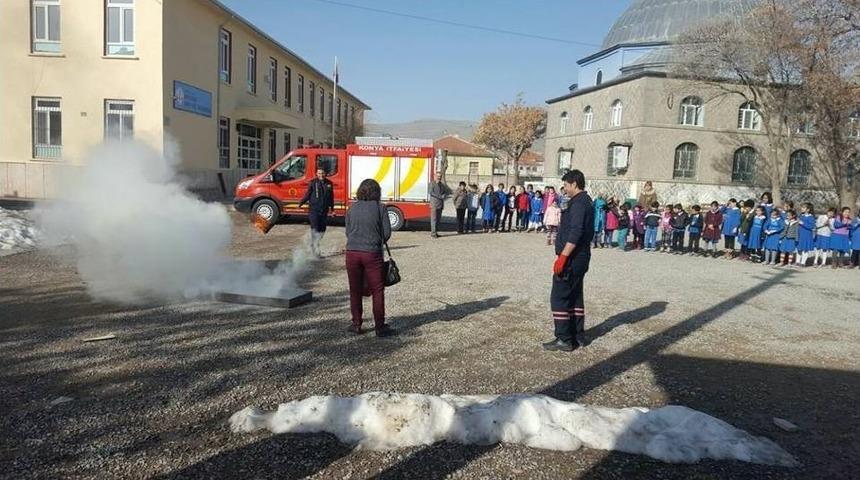 Kulu&rsquo;da Yangına M&uuml;dahale Ve Kurtarma Tatbikatı Yapıldı