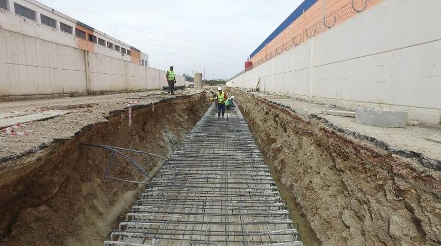 Meski, Yağmur Suyu Hattı D&ouml;şeme &Ccedil;alışmalarına Hız Verdi