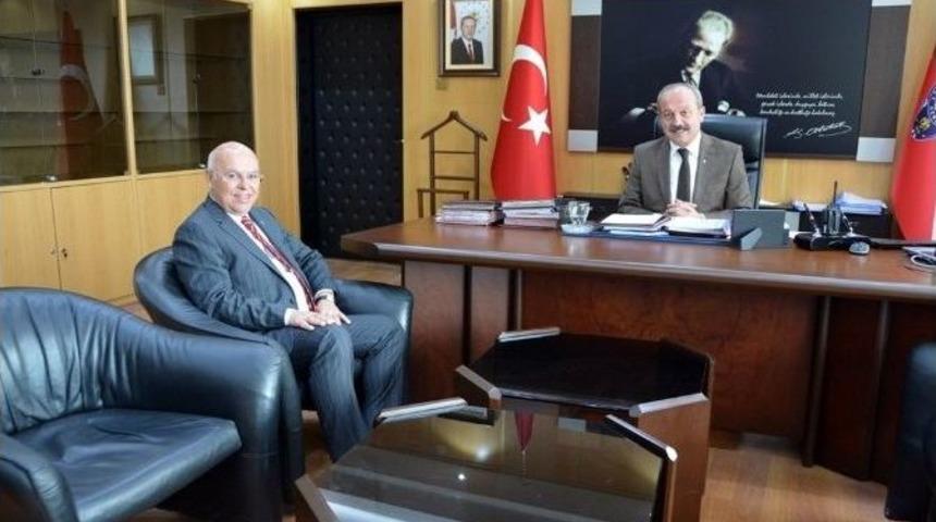 Başkan Eşkinat&rsquo;tan Yeni Emniyet M&uuml;d&uuml;r&uuml;ne Hayırlı Olsun Ziyareti