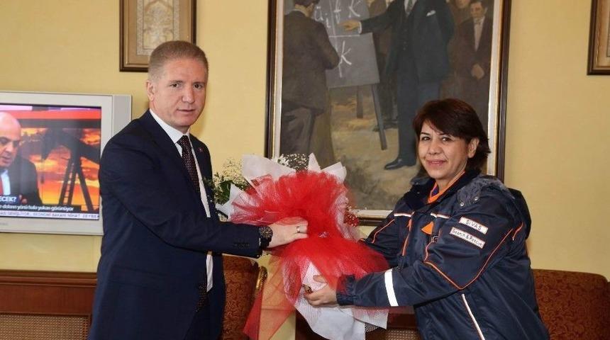 Afad Sivas İl M&uuml;d&uuml;rl&uuml;ğ&uuml;nden, Vali G&uuml;l&rsquo;e Ziyaret