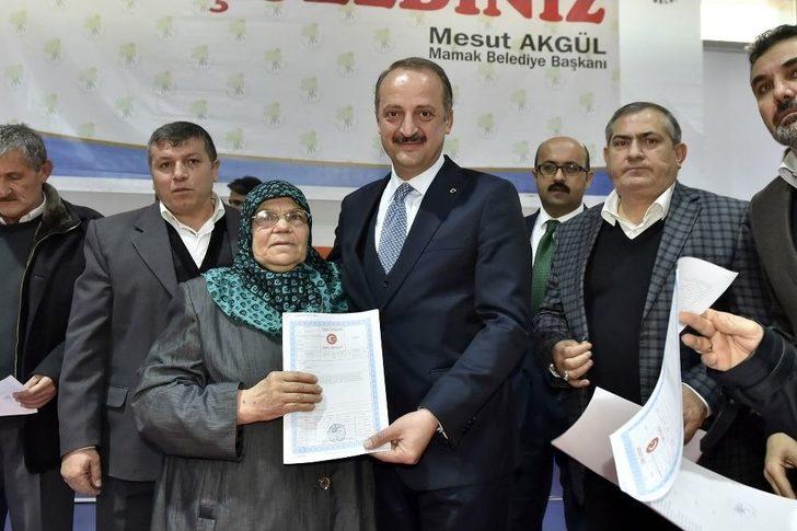 Şehit Cengiz Topel’de Tapu Sevinci G2