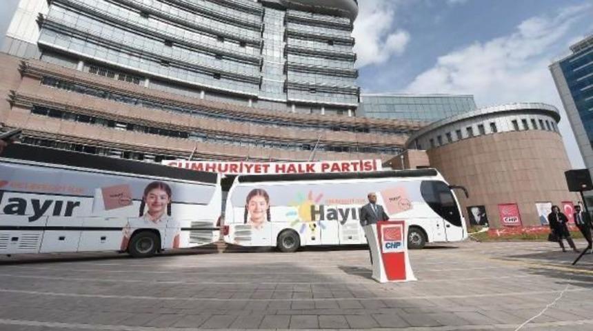 Chp, Referandum Kampanyasında Kullanacağı Sloganla Otob&uuml;sleri Tanıttı