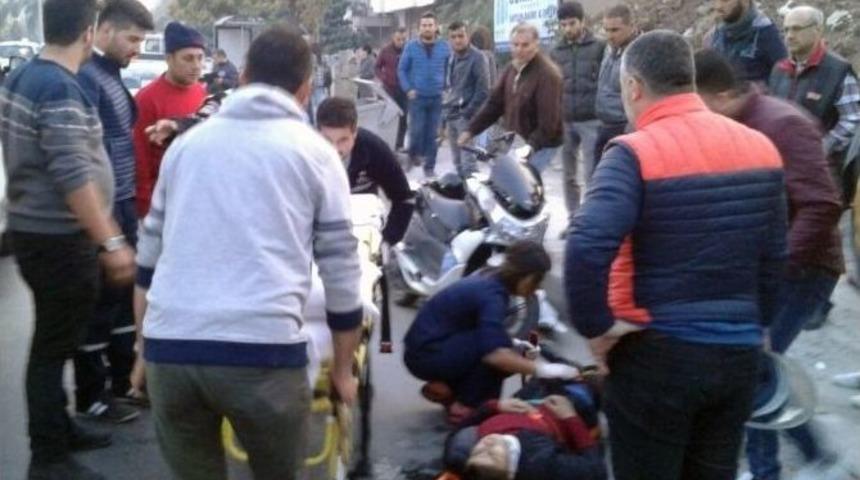 Motosiklet S&uuml;r&uuml;c&uuml;s&uuml; Kazada Yaralandı