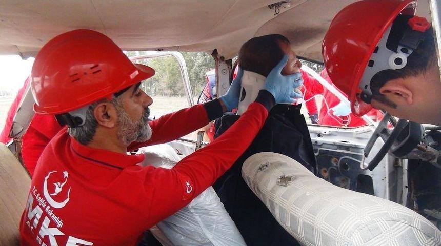 Osmaniye&rsquo;de Acil M&uuml;dahale Ve Yangın Tatbikatı Ger&ccedil;eğini Aratmadı