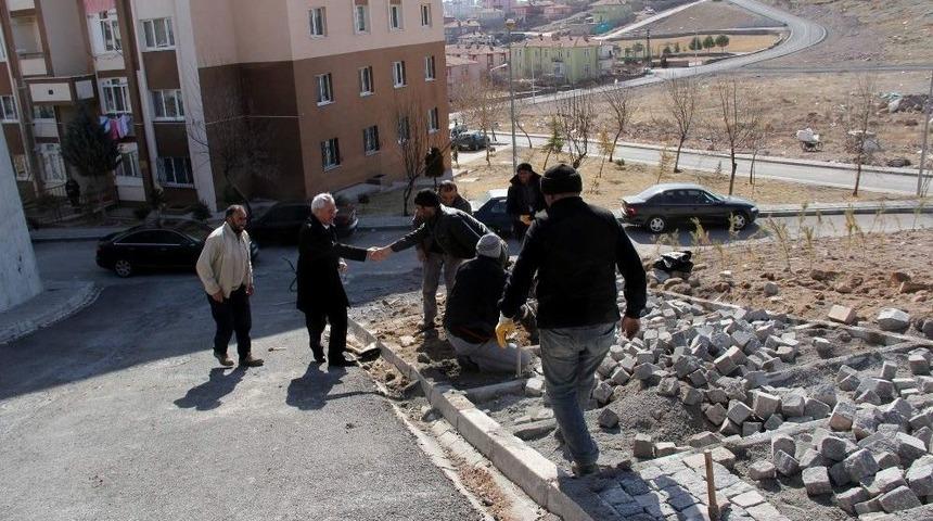 İncesu Belediyesi 2017 Yılında Parke &Ccedil;alışmalarına Başladı