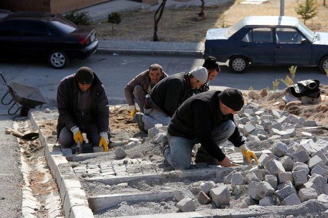 İncesu Belediyesi 2017 Yılında Parke Çalışmalarına Başladı