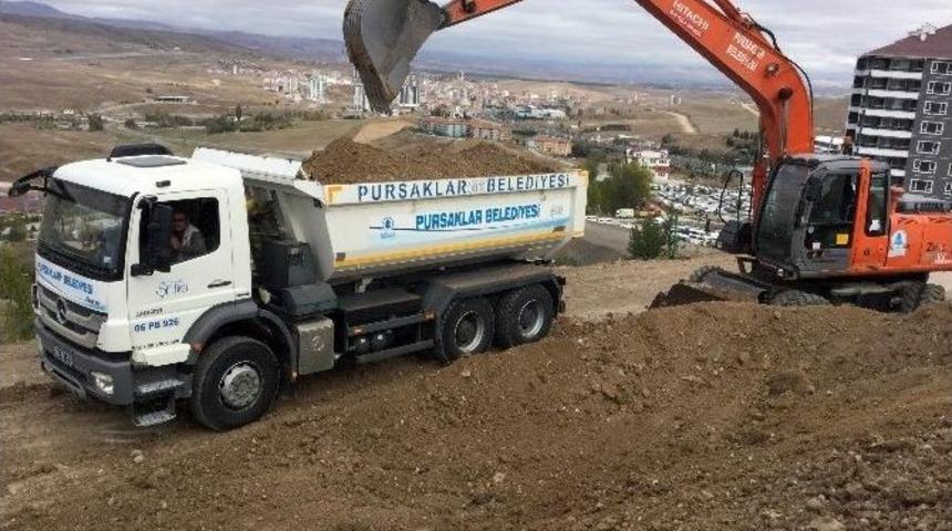 Pursaklar Belediyesi Fen İşleri Kış &Ouml;ncesi &Ccedil;alışmalarını Hızlandırdı
