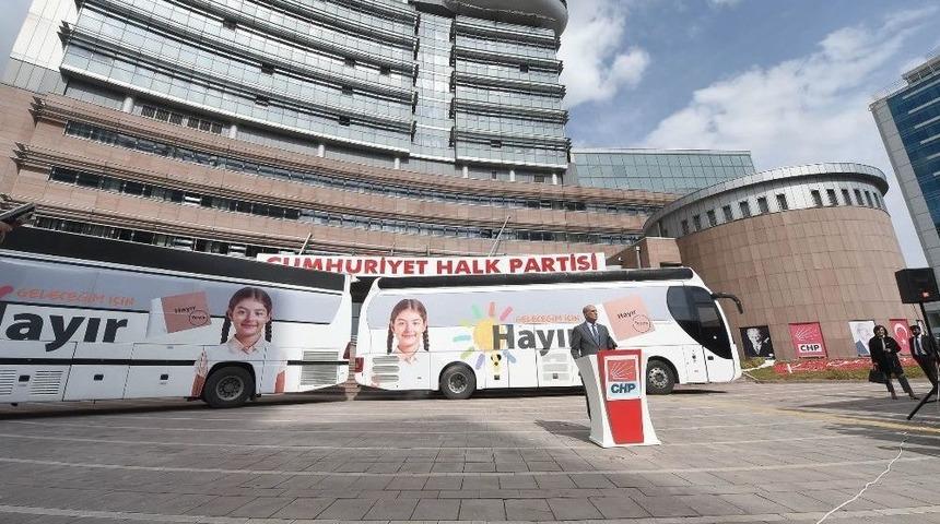 Chp’nin Halk Oylamasında Kullanılacak Otobüsleri Ve Kampanya Görselleri Hazır