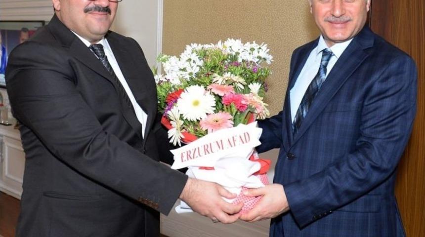 Erzurum Afad&rsquo;dan Vali Azizoğlu&rsquo;na Ziyaret