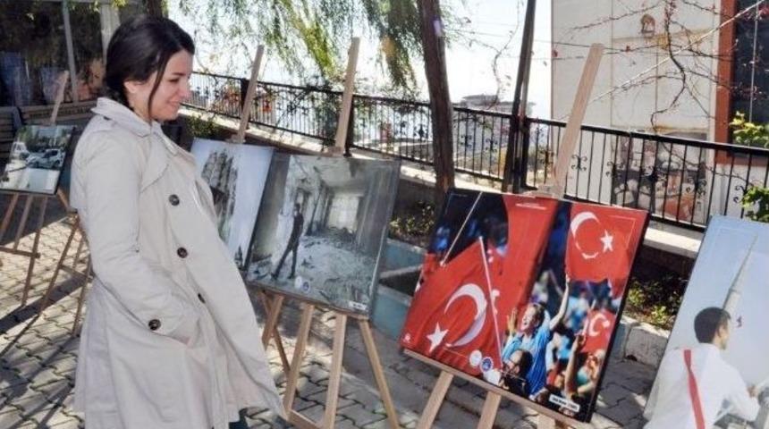 Şırnak&rsquo;ta 15 Temmuz Resim Sergisi A&ccedil;ıldı