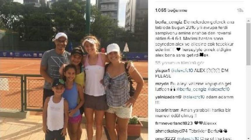 Alex De Souza'dan Gen&ccedil; Tenisci Berfu Cengiz'e Destek