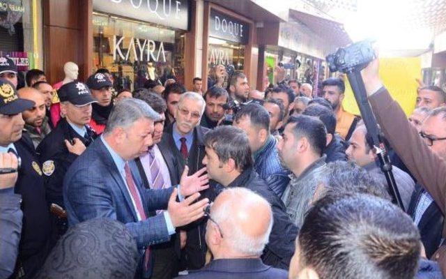 Gaziantep'te Halep Çarşısı Esnafından Yıkım Kararına  Protesto