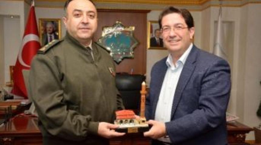 Aksaray Jandarma Komutanı Demir&rsquo;den, Başkan Yazgı&rsquo;ya Ziyaret