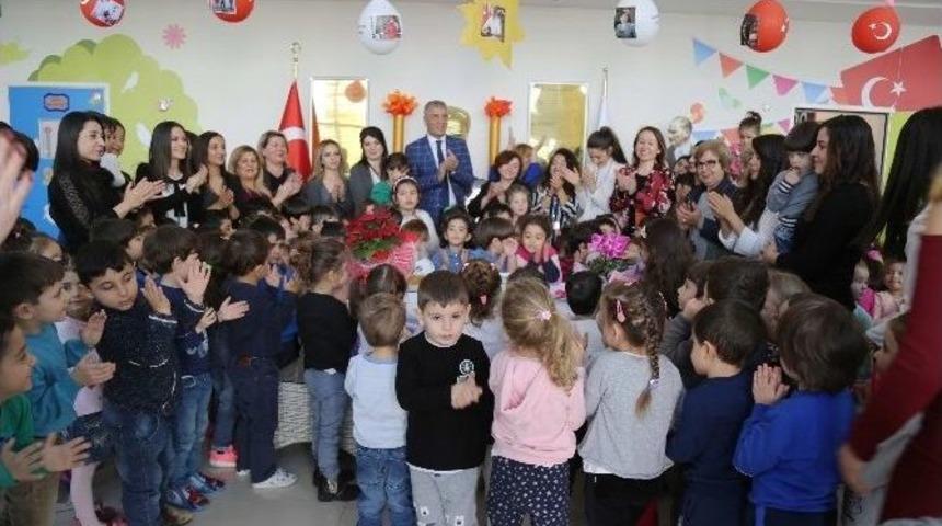 Mezitli&rsquo;de Miniklerin İlk &Ouml;ğretmenler G&uuml;n&uuml; Heyecanı