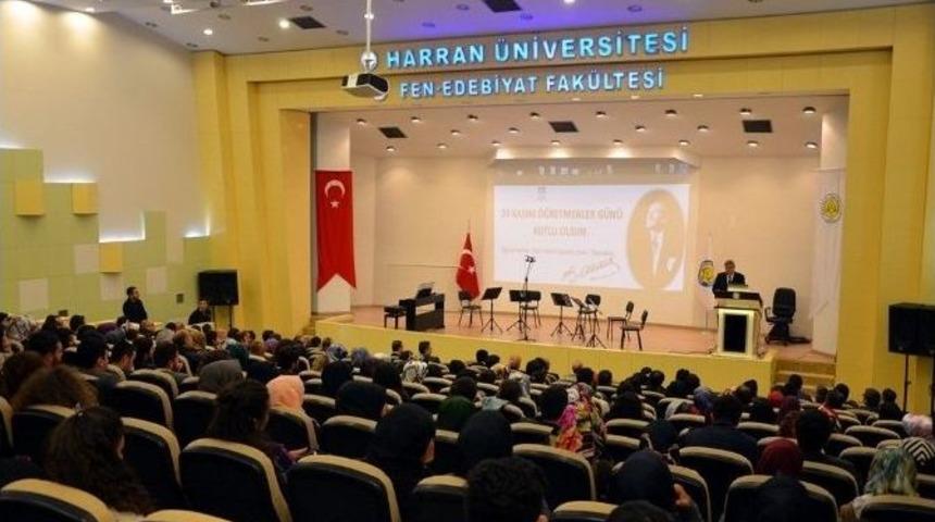 Harran &Uuml;niversitesinde &Ouml;ğretmenler G&uuml;n&uuml; Etkinliği D&uuml;zenlendi