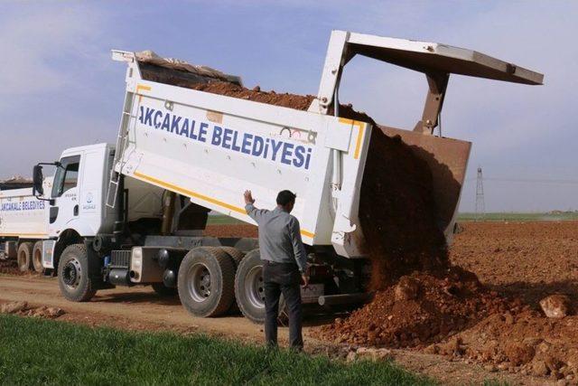 Akçakale’de Yol Çalışmaları Denetlendi