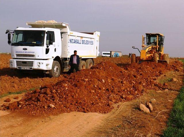 Akçakale’de Yol Çalışmaları Denetlendi