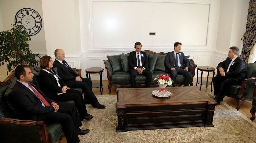 Vergi Dairesi Başkanı Ahmet G&uuml;n&ccedil;avdı&rsquo;dan Başkan Palancıoğlu&rsquo;na Ziyaret